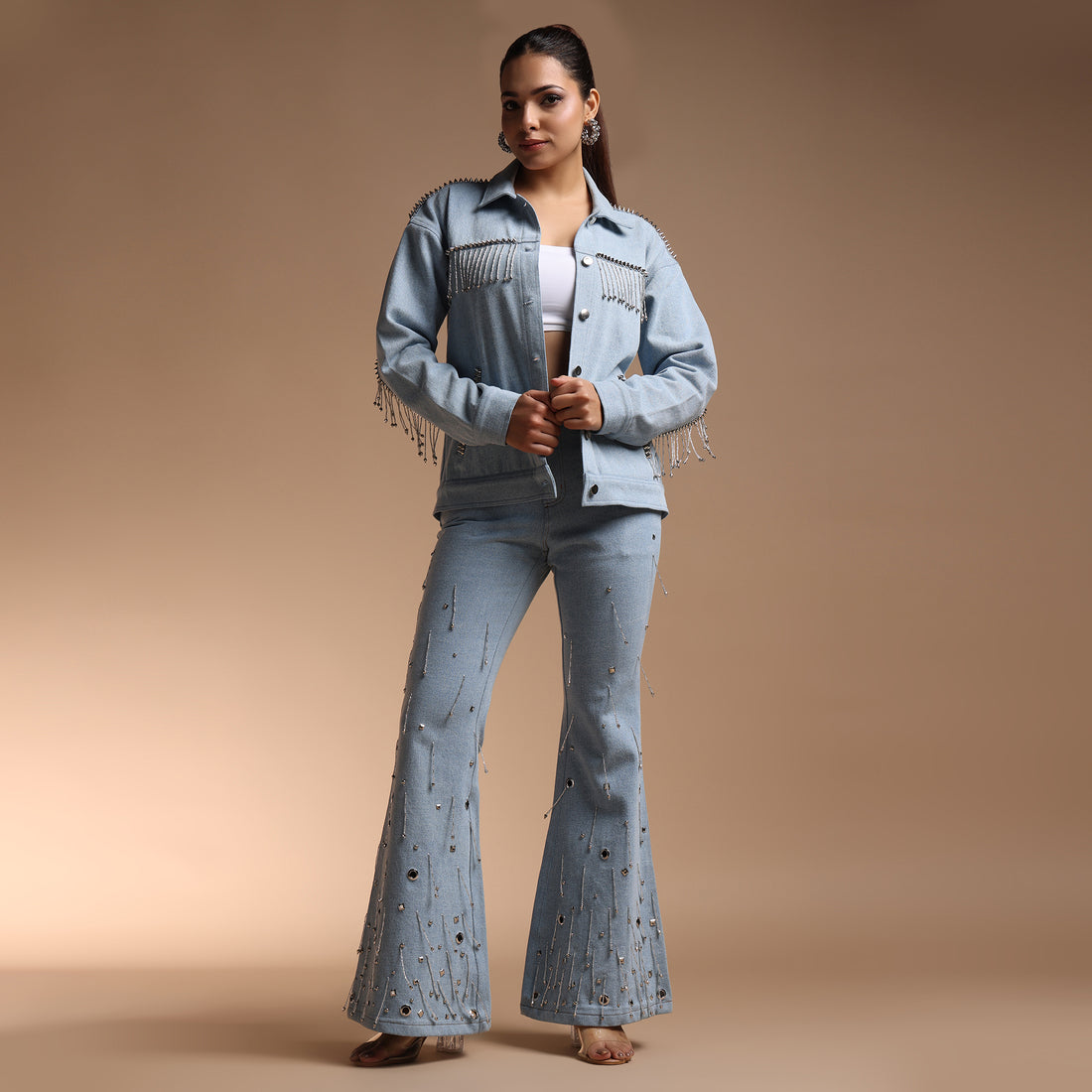 Celestial Sparkle Denim Set