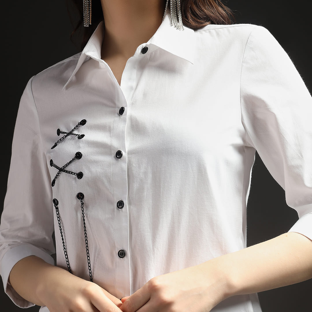 Noir Galaxy Chains Shirt