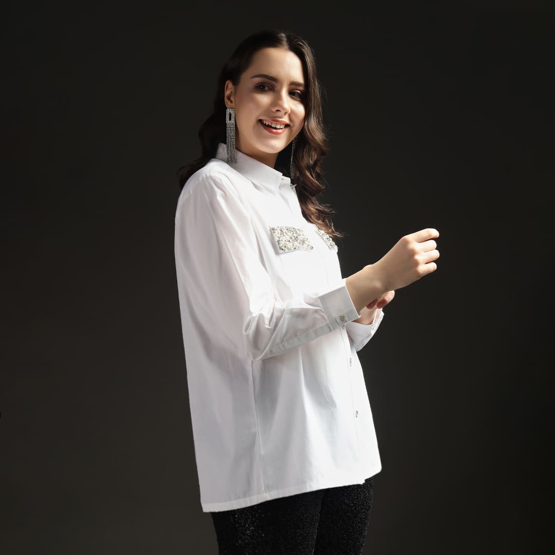 Starlight Pocket Shirt White