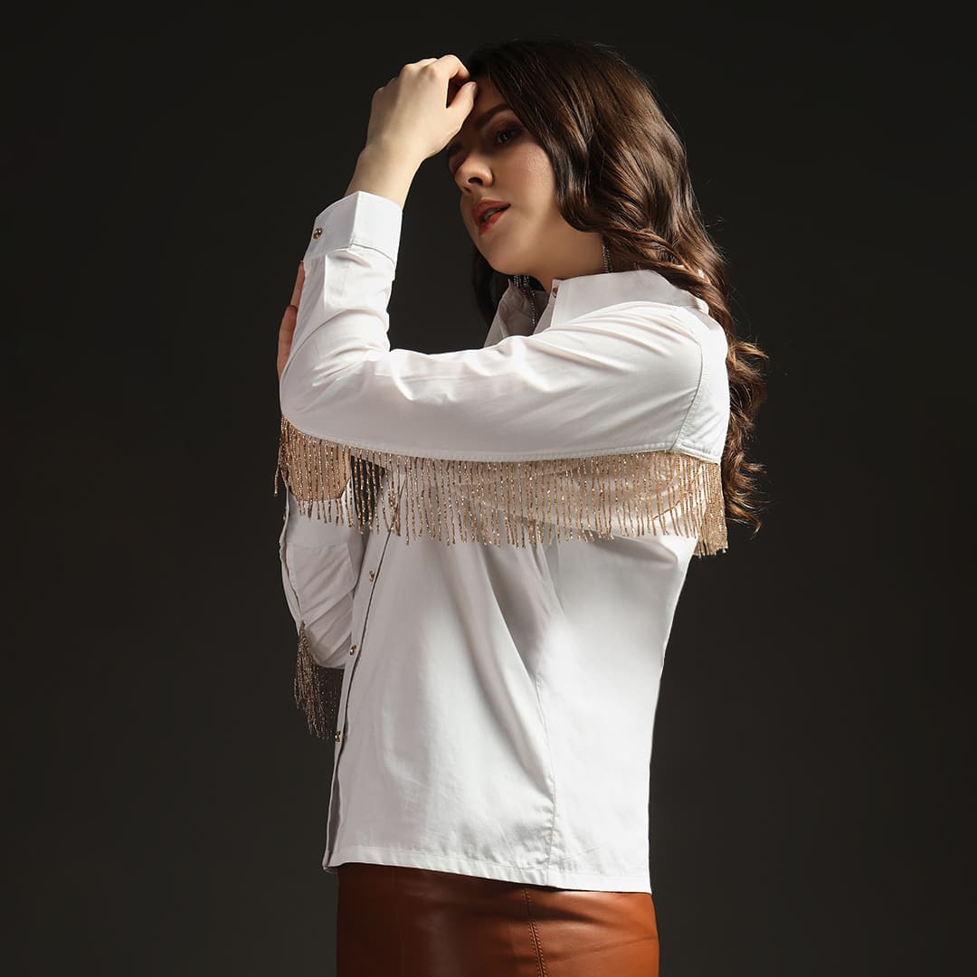 Celestial Fringe Shirt