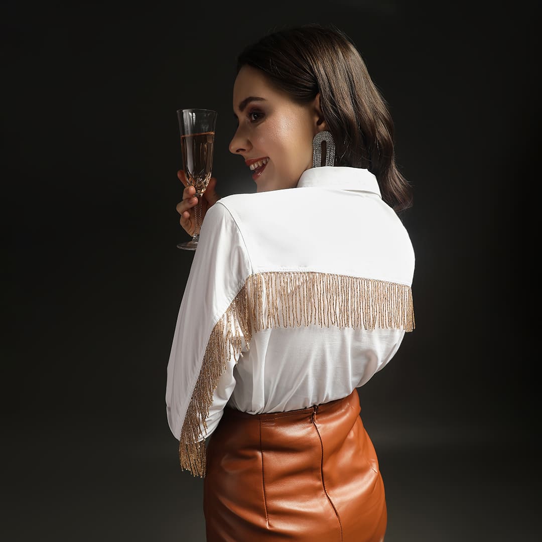 Celestial Fringe Shirt